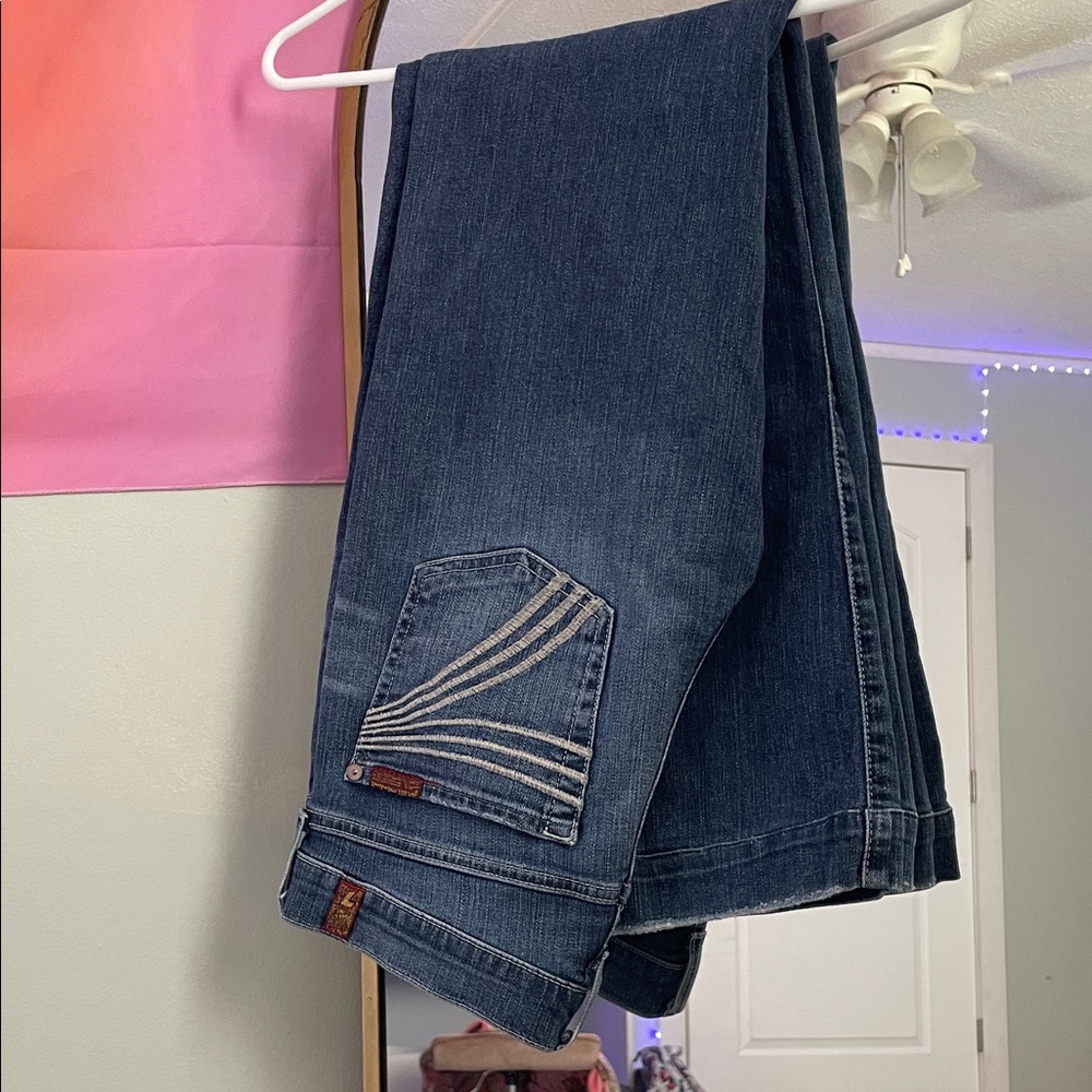 7 For All Mankind Dark Blue trouser Jeans